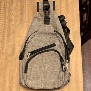 Gray Sling Bag for Women